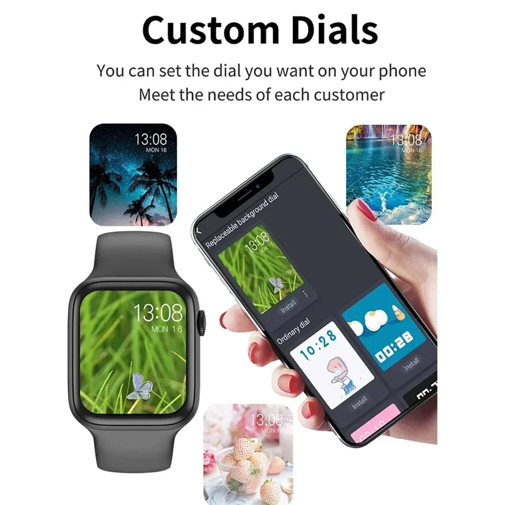 Smart Watch I8 Pro Max Answer Call Sport Fitness Tracker Custom Dial Smartwatch Men Women Gift For Apple Phone PK IWO 27 X8 T500