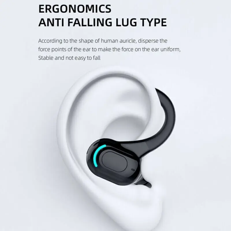 Bluetooth 5.1 Headset Wireless Earbuds Earphones Stereo Headphones Ear Hook F8