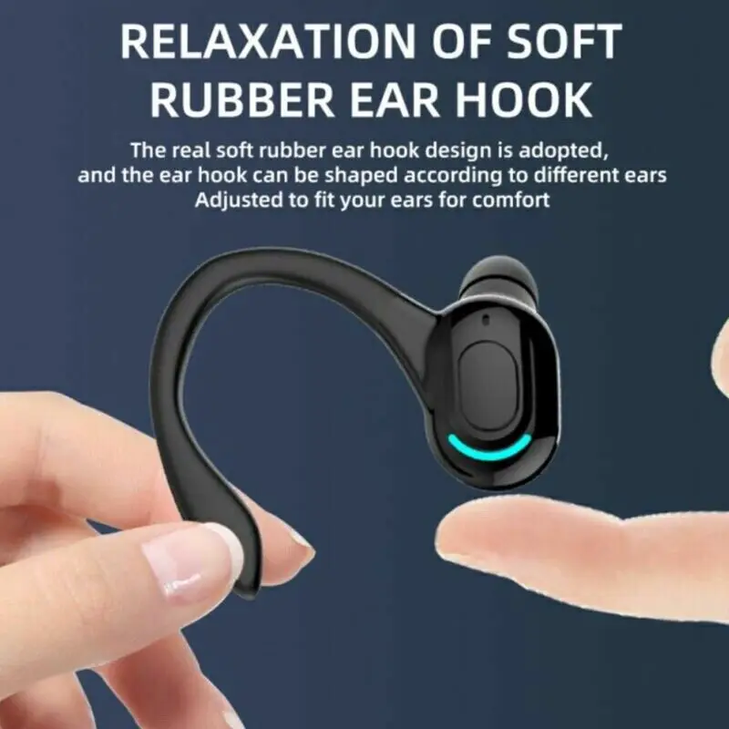 Bluetooth 5.1 Headset Wireless Earbuds Earphones Stereo Headphones Ear Hook F8