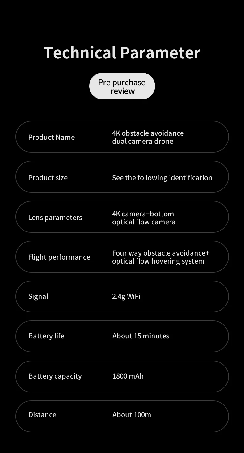 KBDFA KY102 Drone Professional 4K HD Camera Aerial Photography Brushless Motor WIFI Lifting Obstacle Avoidance RC Quadcopter Toy