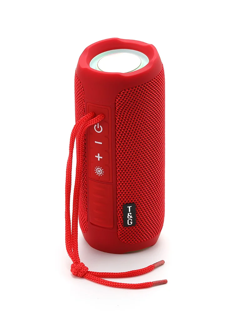 TG227 Waterpro With Lamp Outdoor Portable Upright Wireless Compatible Speaker Music Player Support USB/ TF/ FM Radio Music Party